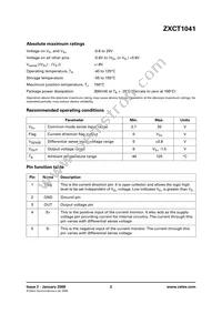 ZXCT1041E5TA Datasheet Page 2