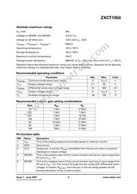 ZXCT1050E5TA Datasheet Page 2