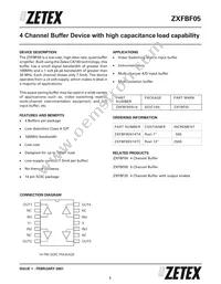 ZXFBF05N14TC Datasheet Cover