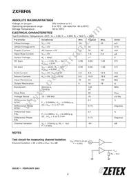 ZXFBF05N14TC Datasheet Page 2