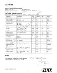 ZXFBF08W20TC Datasheet Page 2