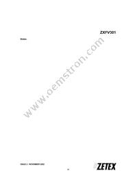 ZXFV301N16TC Datasheet Page 11