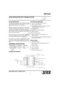 ZXFV401N16TA Datasheet Cover