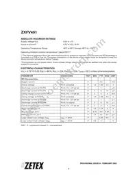 ZXFV401N16TA Datasheet Page 2