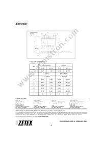 ZXFV401N16TA Datasheet Page 8
