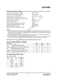 ZXFV4089N8TC Datasheet Page 2