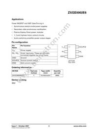 ZXGD3002E6TA Datasheet Page 2