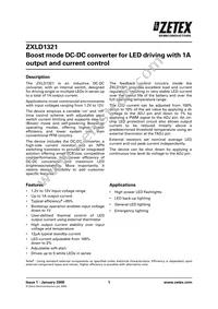 ZXLD1321DCATC Datasheet Cover