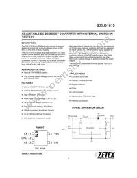 ZXLD1615ET5TA Datasheet Cover