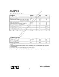 ZXM62P03GTA Datasheet Page 2