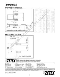 ZXM64P02XTC Datasheet Page 7