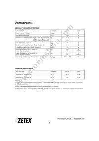 ZXM64P035GTA Datasheet Page 2