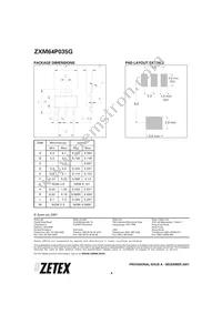 ZXM64P035GTA Datasheet Page 4
