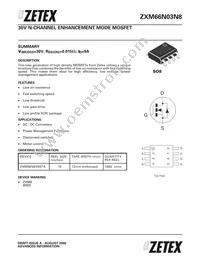 ZXM66N03N8TA Datasheet Cover