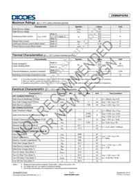 ZXM66P02N8TC Datasheet Page 2