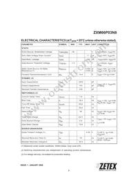 ZXM66P03N8TA Datasheet Page 3