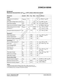 ZXMC3A18DN8TA Datasheet Page 4