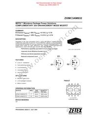 ZXMC3AM832TA Datasheet Cover