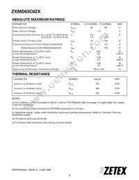 ZXMD63C02XTC Datasheet Page 2
