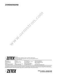 ZXMD65N02N8TA Datasheet Page 4