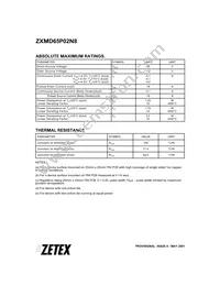 ZXMD65P02N8TC Datasheet Page 2