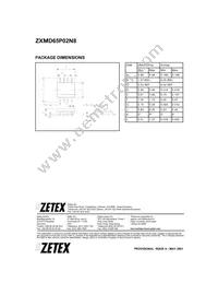 ZXMD65P02N8TC Datasheet Page 4