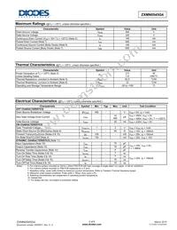ZXMN0545G4TA Datasheet Page 2