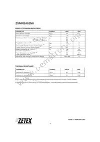 ZXMN2A02N8TA Datasheet Page 2