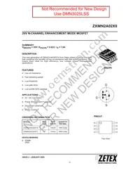 ZXMN2A02X8TC Datasheet Cover