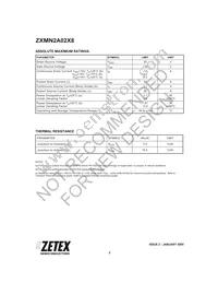 ZXMN2A02X8TC Datasheet Page 2