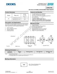 ZXMN2AMCTA Datasheet Cover