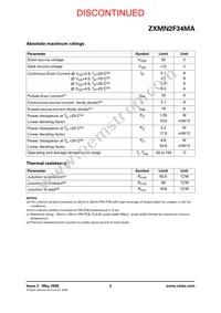 ZXMN2F34MATA Datasheet Page 2