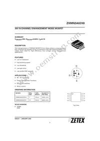 ZXMN3A02X8TA Datasheet Cover