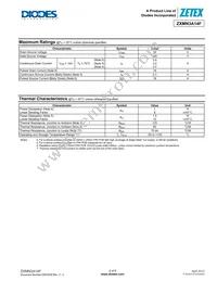 ZXMN3A14FTA Datasheet Page 2