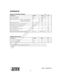 ZXMN3B14FTA Datasheet Page 2