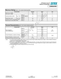 ZXMN6A08KTC Datasheet Page 2