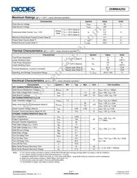 ZXMN6A25G Datasheet Page 2