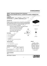 ZXMNS3BM832TA Datasheet Cover