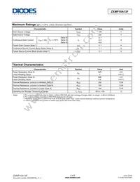 ZXMP10A13FTA Datasheet Page 2