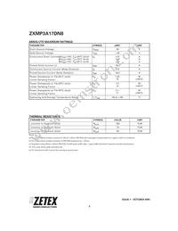 ZXMP3A17DN8TA Datasheet Page 2