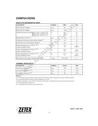 ZXMP6A16DN8TC Datasheet Page 2