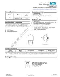 ZXMP6A17KTC Datasheet Cover