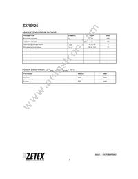 ZXRE125FRSTOA Datasheet Page 2