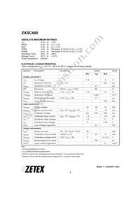 ZXSC400E6TA Datasheet Page 2