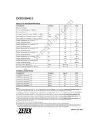 ZXSDS2M832TA Datasheet Page 2