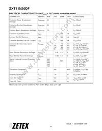 ZXT11N20DFTC Datasheet Page 4