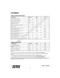 ZXT3M322TA Datasheet Page 2