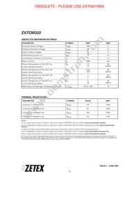 ZXTCM322TA Datasheet Page 2