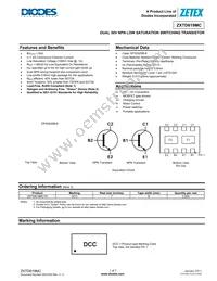 ZXTD619MCTA Datasheet Cover