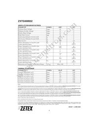 ZXTDAM832TA Datasheet Page 2